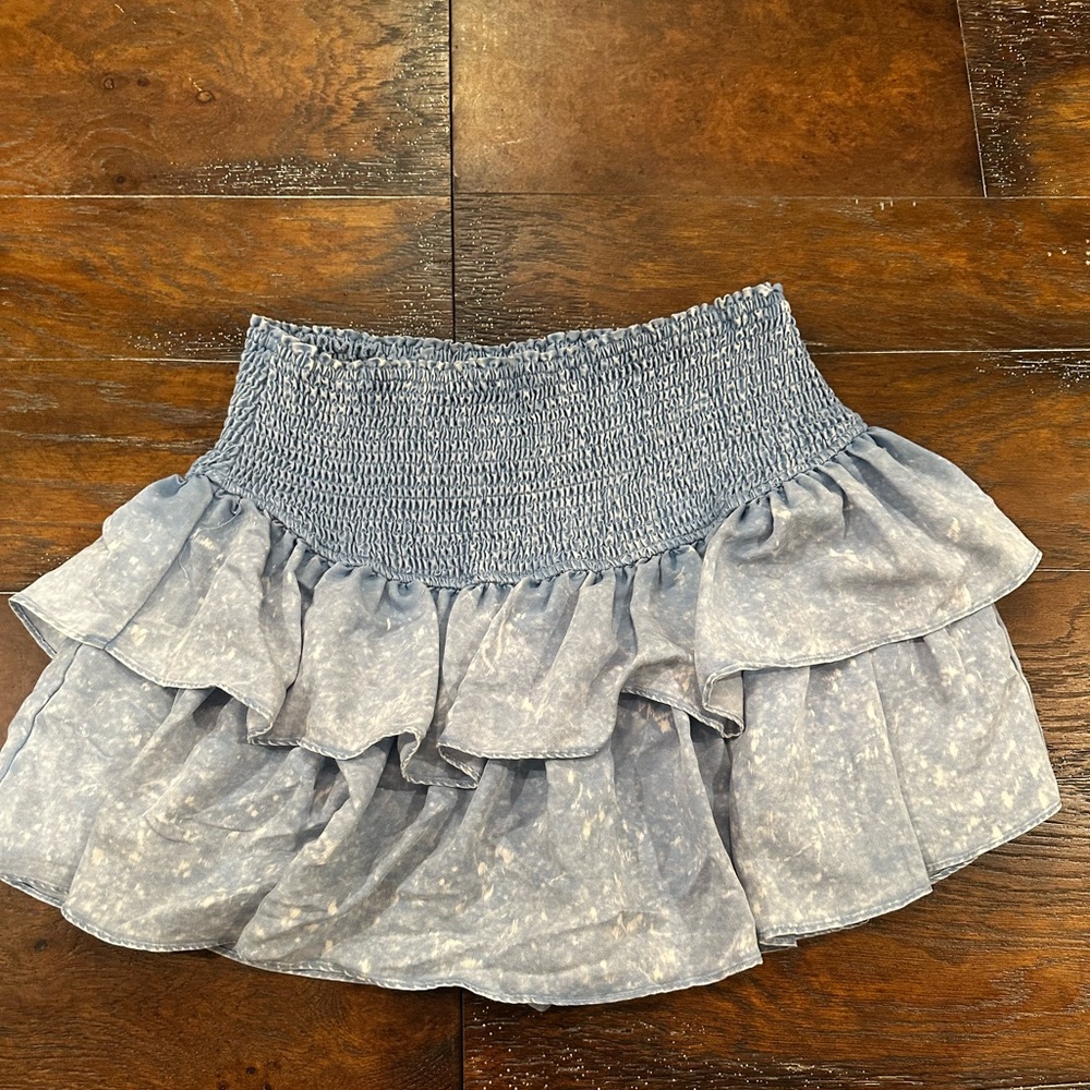 Entro  - Layered Ruffle Mini Skirt